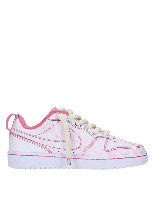 Faux leather and fabric trainers NIKE SEDDYS | NIKE COURT BOROUGH LOW 2 (GS) BQ5448 100ROSA